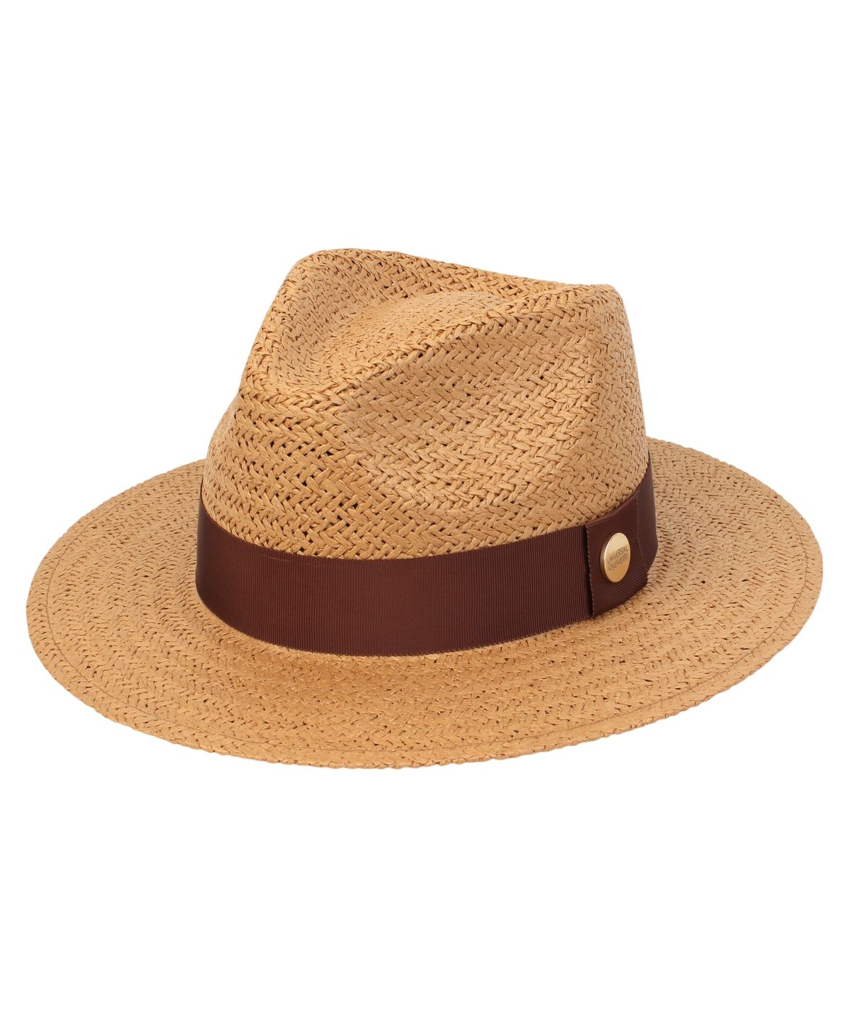 유니버셜 케미스트리(UNIVERSAL CHEMISTRY) BR Line Summer Brown Fedora - Big Size 여름페도라