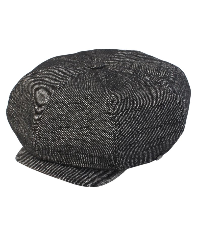Overfit Logo Black Newsboy Cap 뉴스보이캡