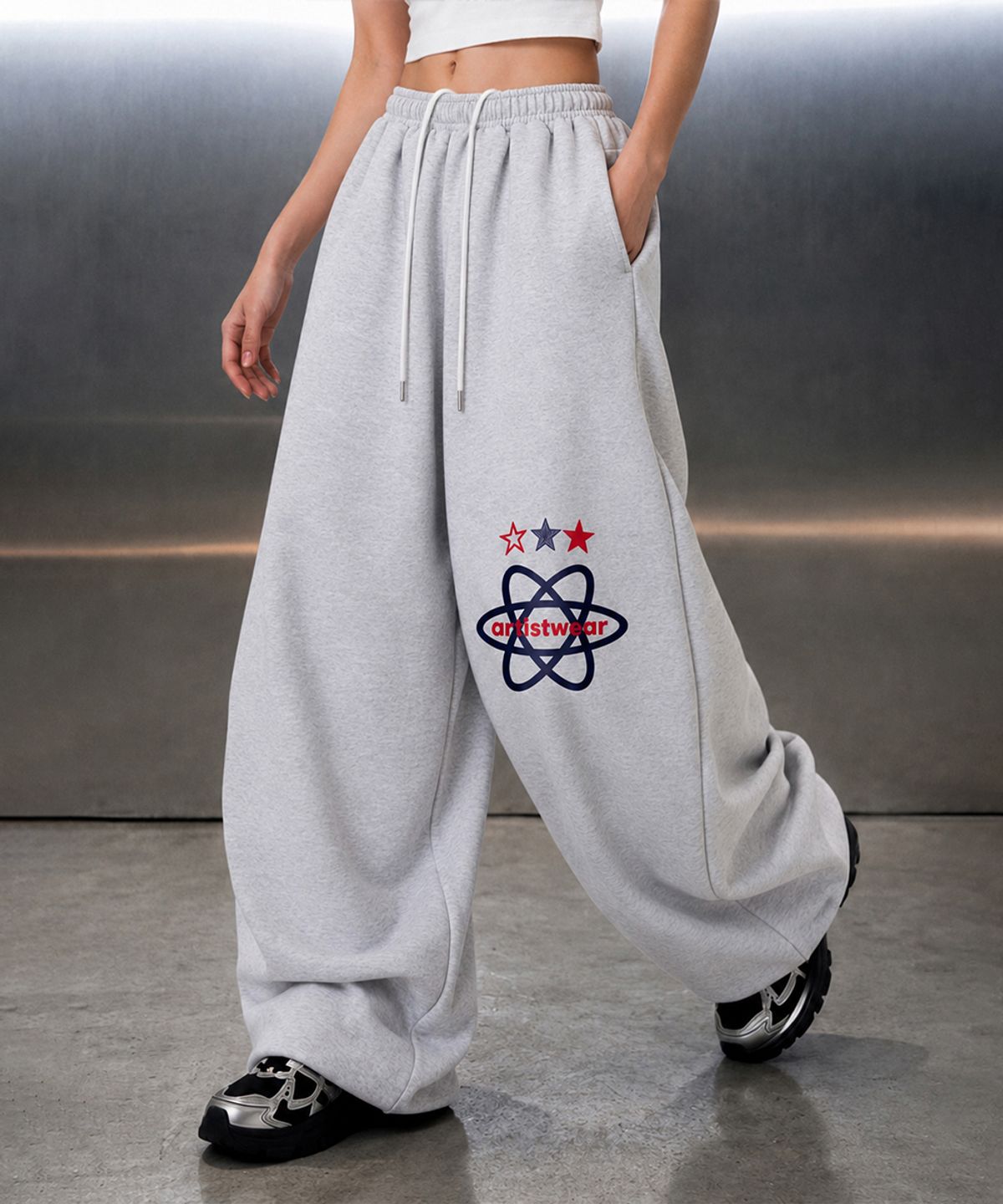 아티스트웨어(ARTISTWEAR) [ATW] 스텔라 루즈 와이드팬츠 - 2COLOR