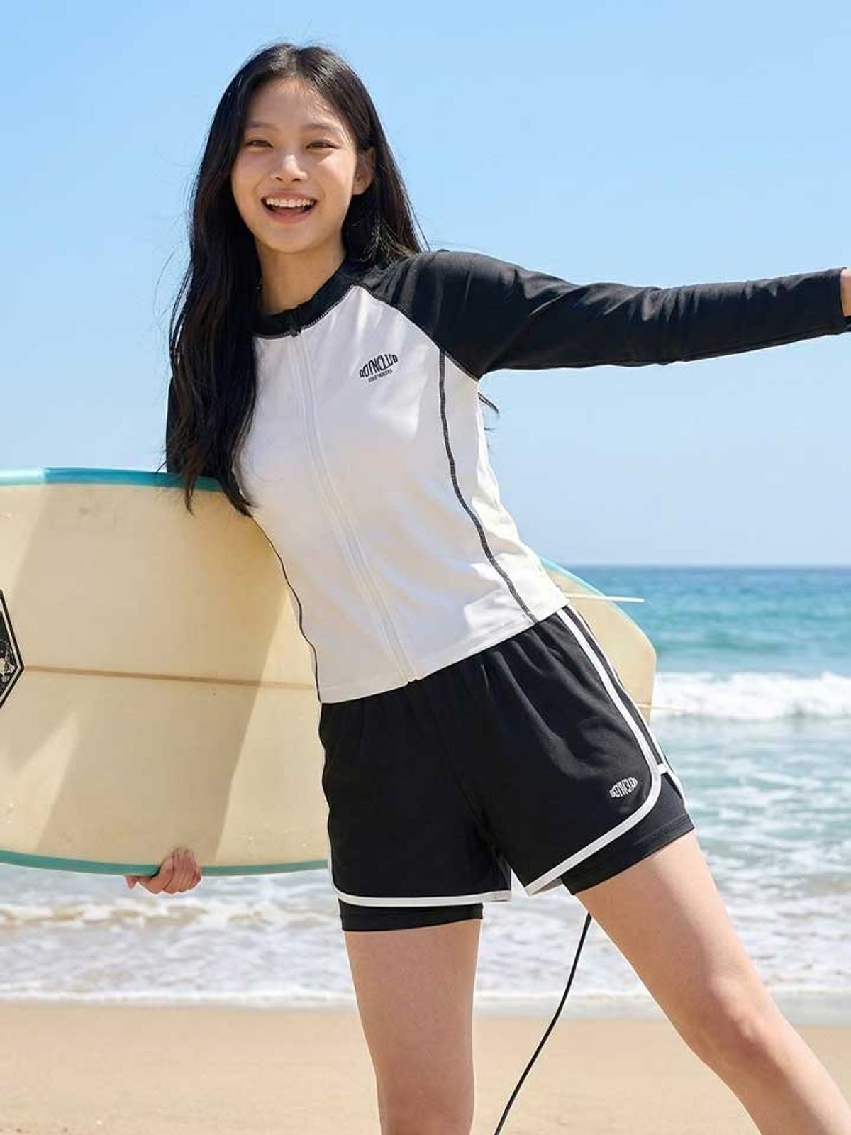 행텐 틴즈(HANGTEN TEENS) 틴즈 여아 레이어드 워터 숏 레깅스_100(14570-178-403-69)