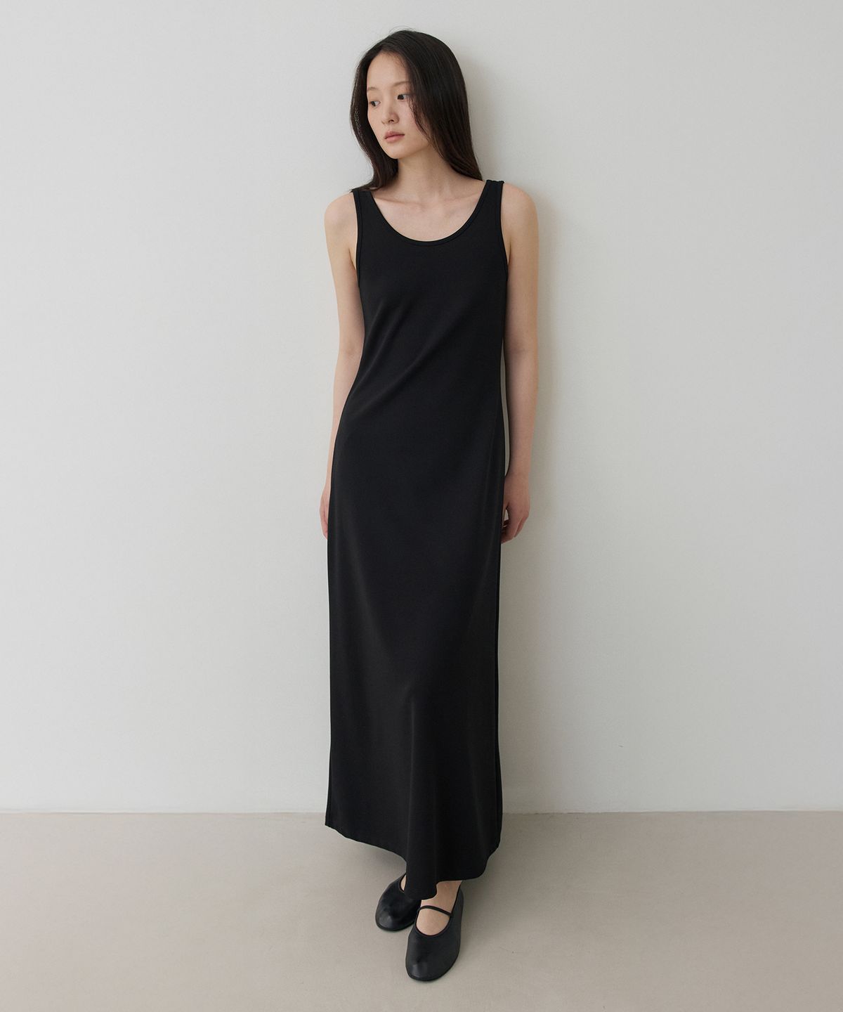토와브(TOWAV) KATE SPAN DRESS_BLACK