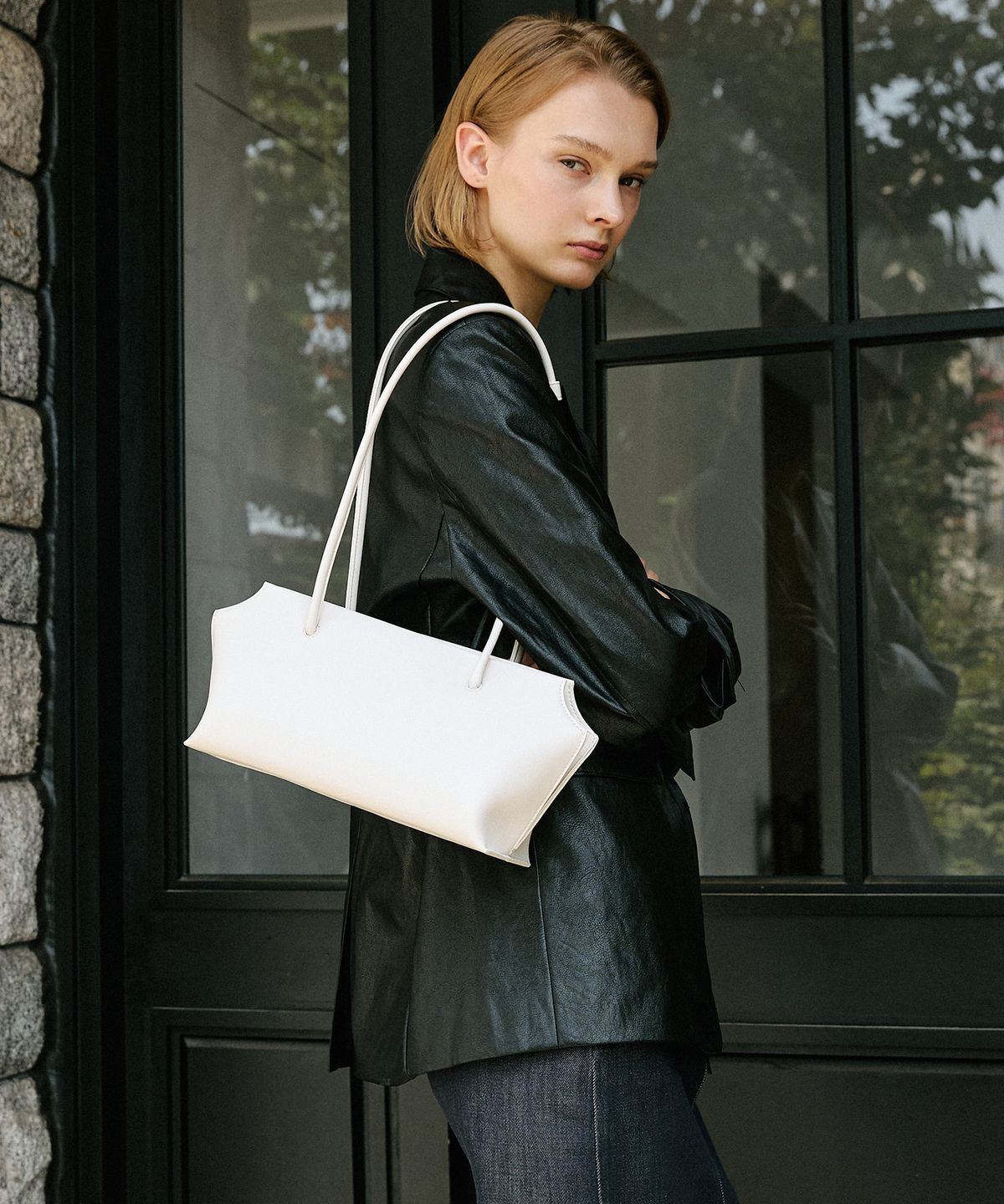 모어모르(MOREMORR) RIVA BAG _ ivory 숄더백 토트백