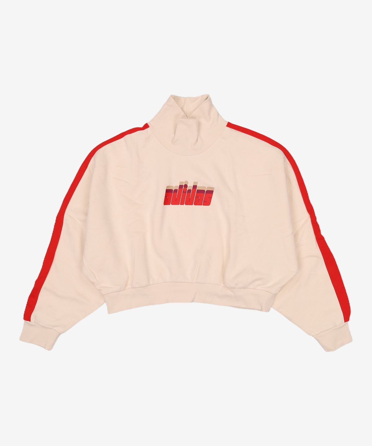 아디다스(ADIDAS) 스키 시크 스웨트셔츠 - 아이보리:레드 / IA3932 XXS
