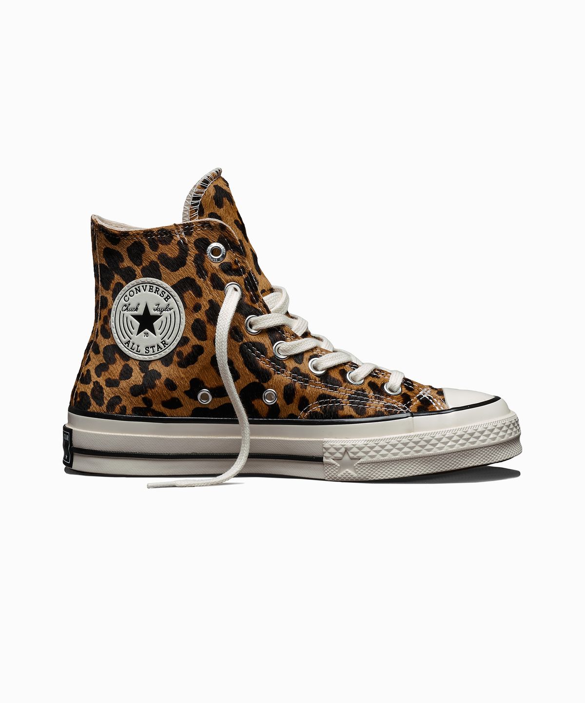 컨버스(CONVERSE) 척 70 X  레오파드 포니 헤어 블랙 A24242C
