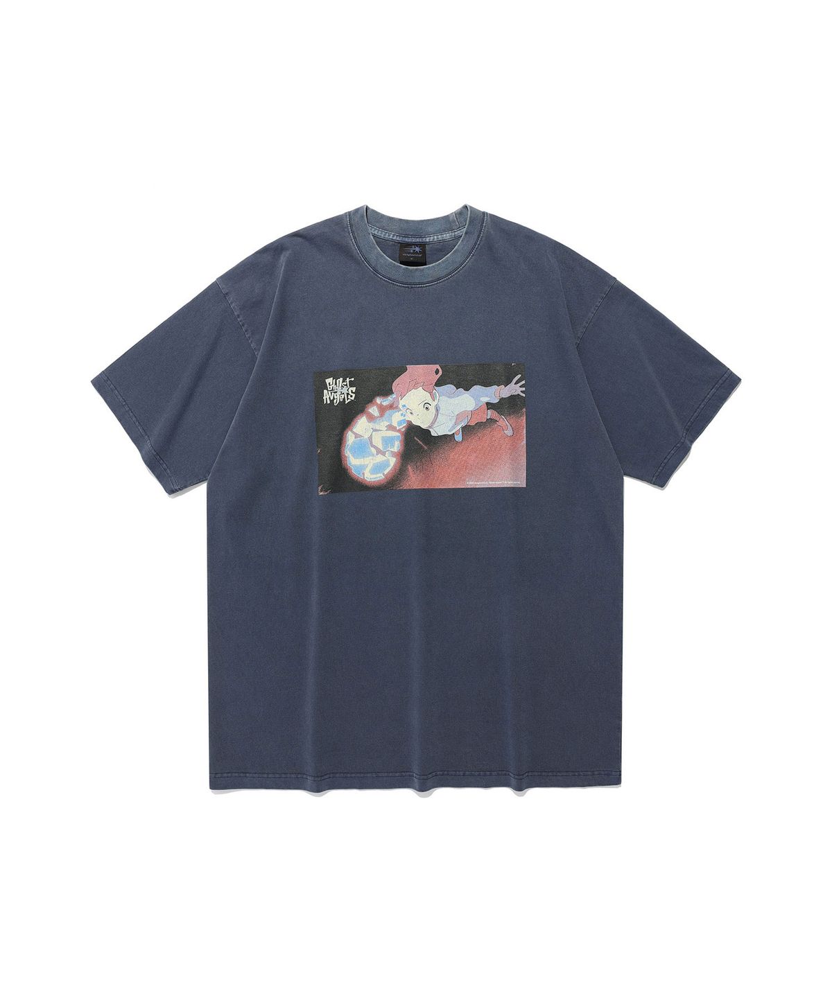 나이스고스트클럽(NICEGHOSTCLUB) GHOST ANGELS SCENE PIGMENT BIGBIG TEE_NAVY(NG2FMFT592A)