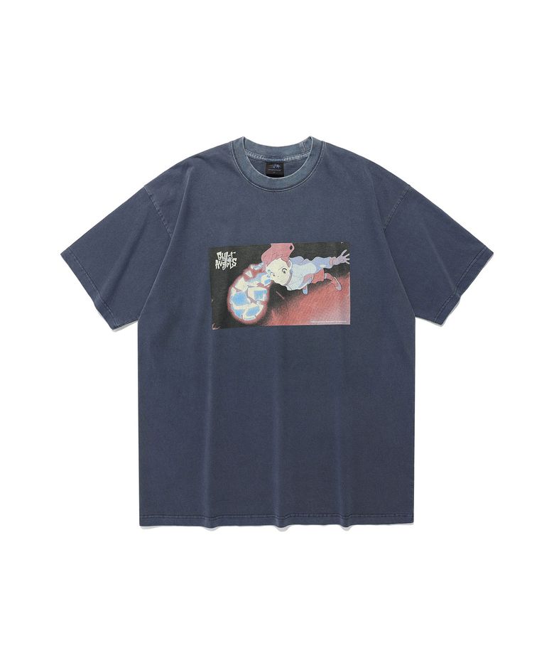 GHOST ANGELS SCENE PIGMENT BIGBIG TEE_NAVY(NG2FMFT592A)