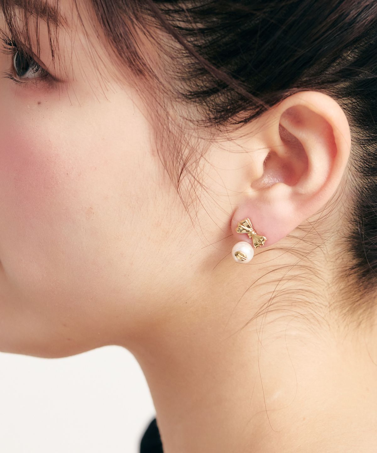 러벰버(LOVEMBER) [silver 925] Twin Ribbon Studs