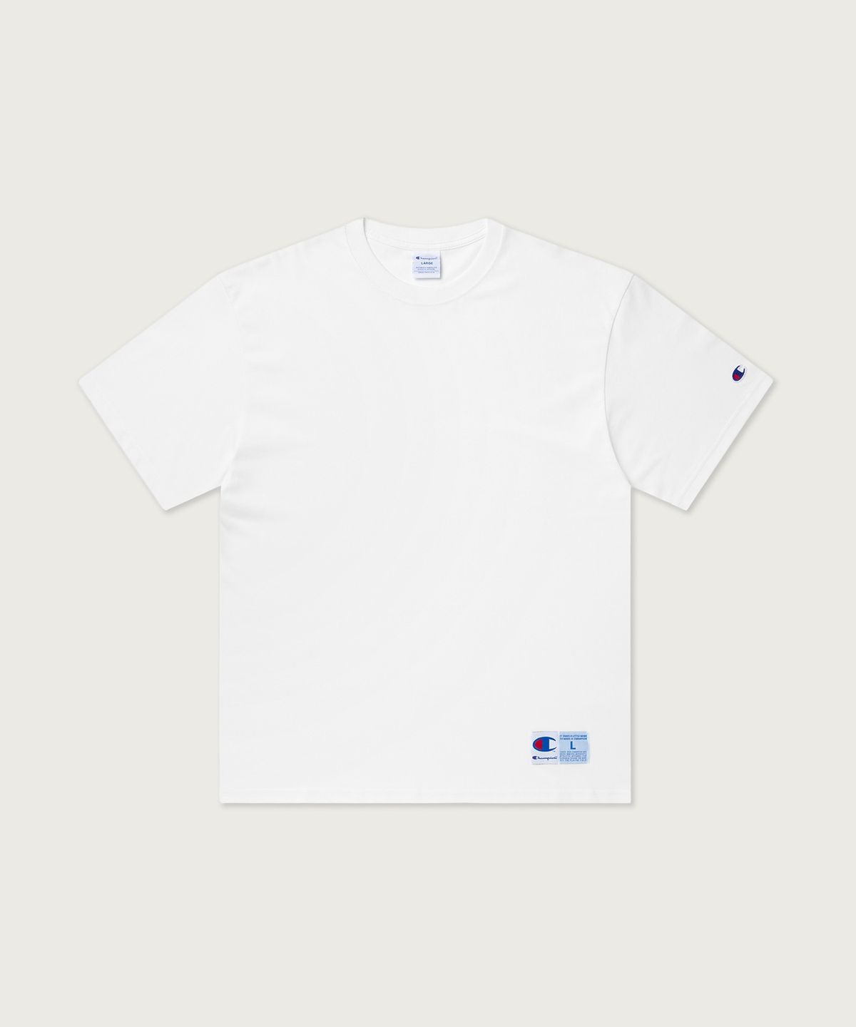 챔피온(CHAMPION) 조그택 반팔 티셔츠 White