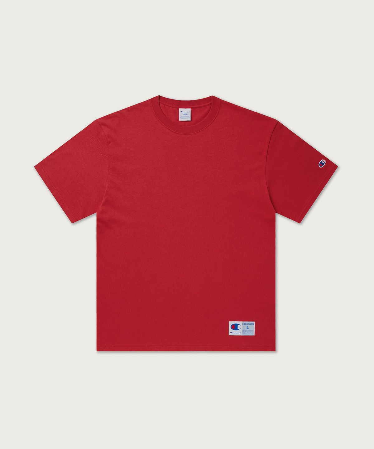 챔피온(CHAMPION) 조그택 반팔 티셔츠 Red