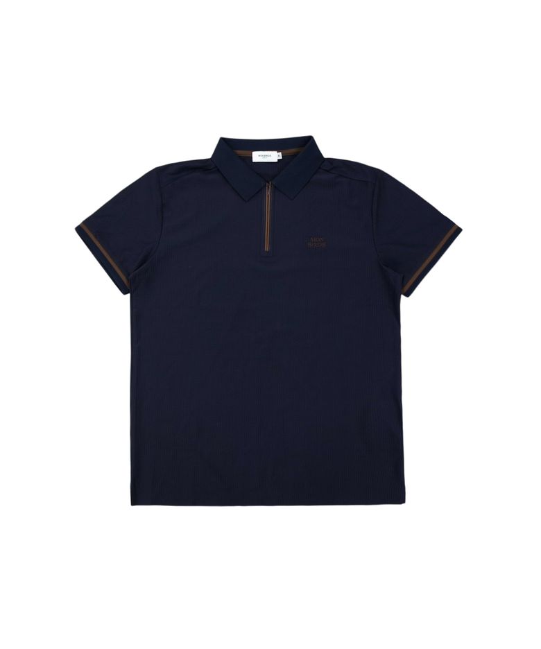 MENS 라인 포인트 폴로 숏슬리브 NAVY