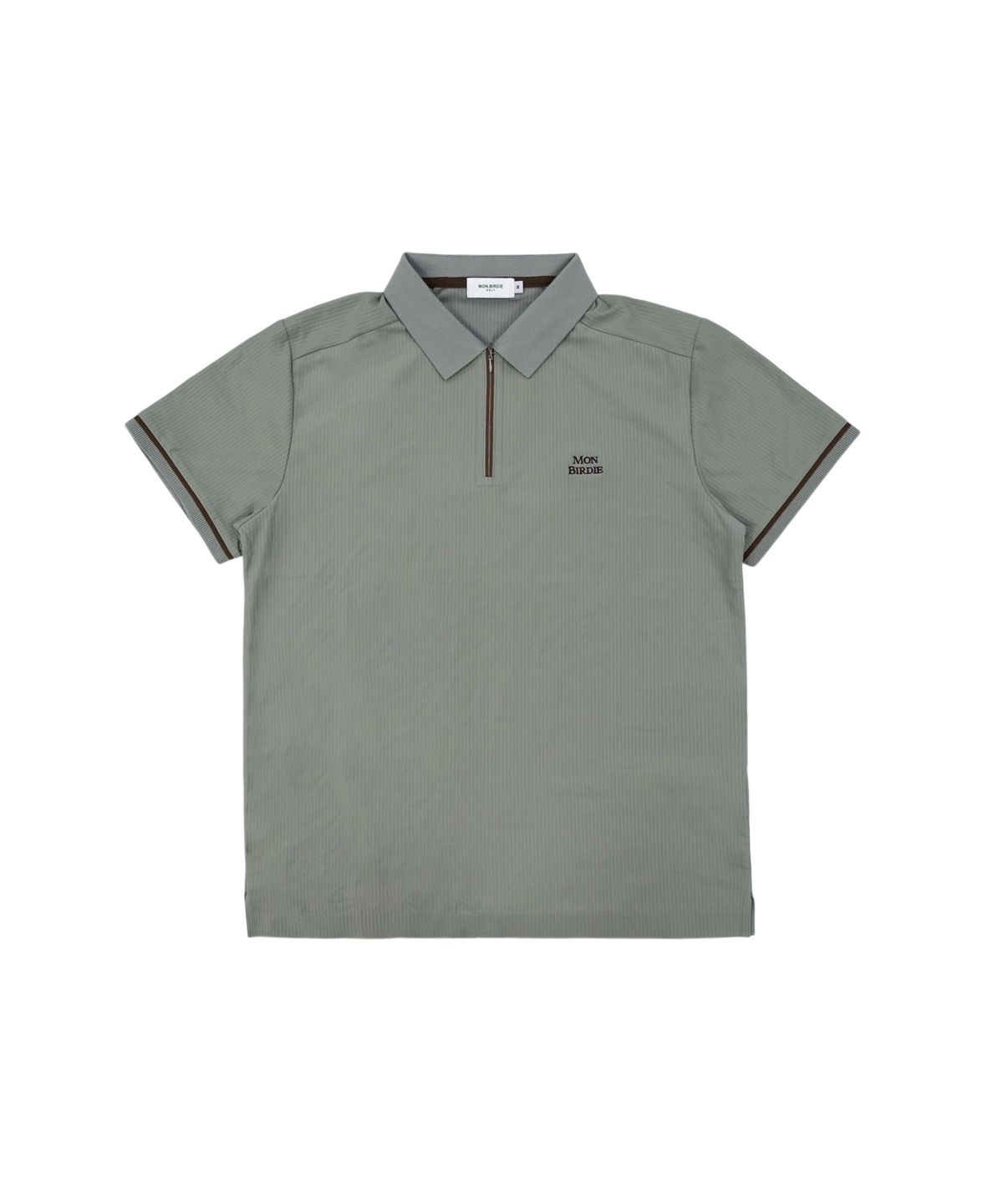 몽버디 골프(MONBIRDIE GOLF) MENS 라인 포인트 폴로 숏슬리브 KHAKI GREEN