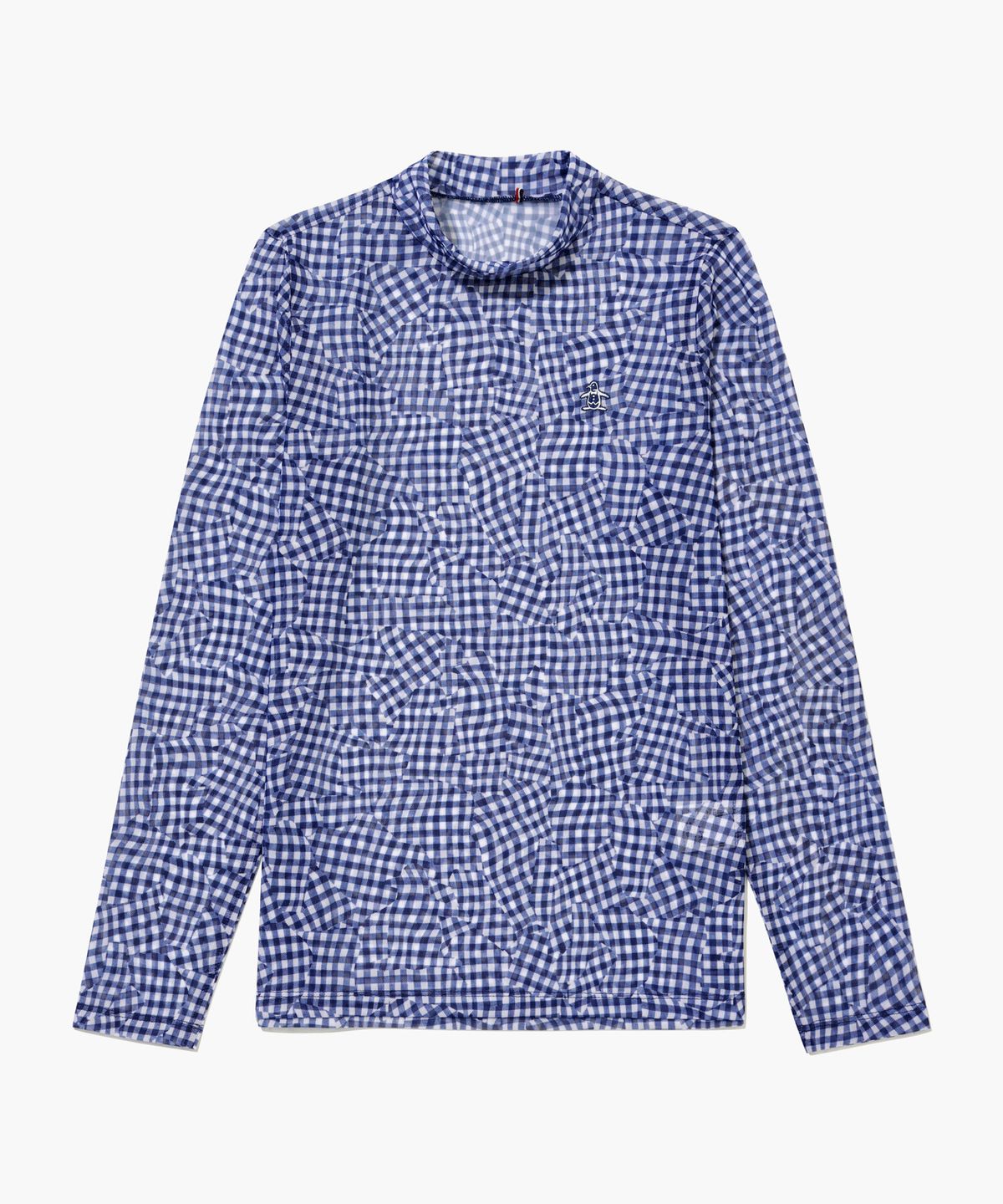 먼싱웨어(MUNSINGWEAR) 여성 시즌 패턴 프린트 이너 블루 MR322LIN81