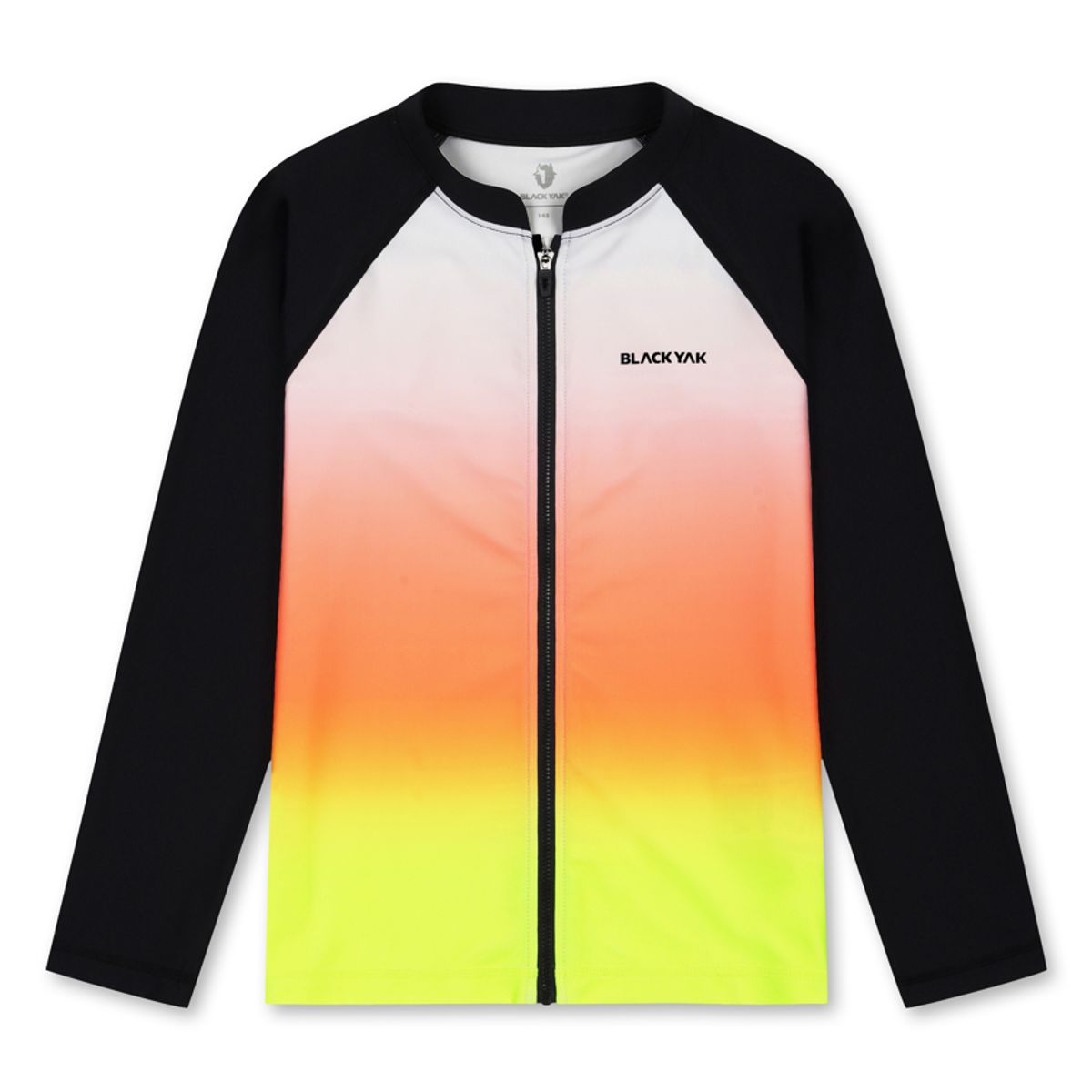 블랙야크 키즈(BLACK YAK KIDS) UV 패턴 백그래픽 집업래쉬가드_BK