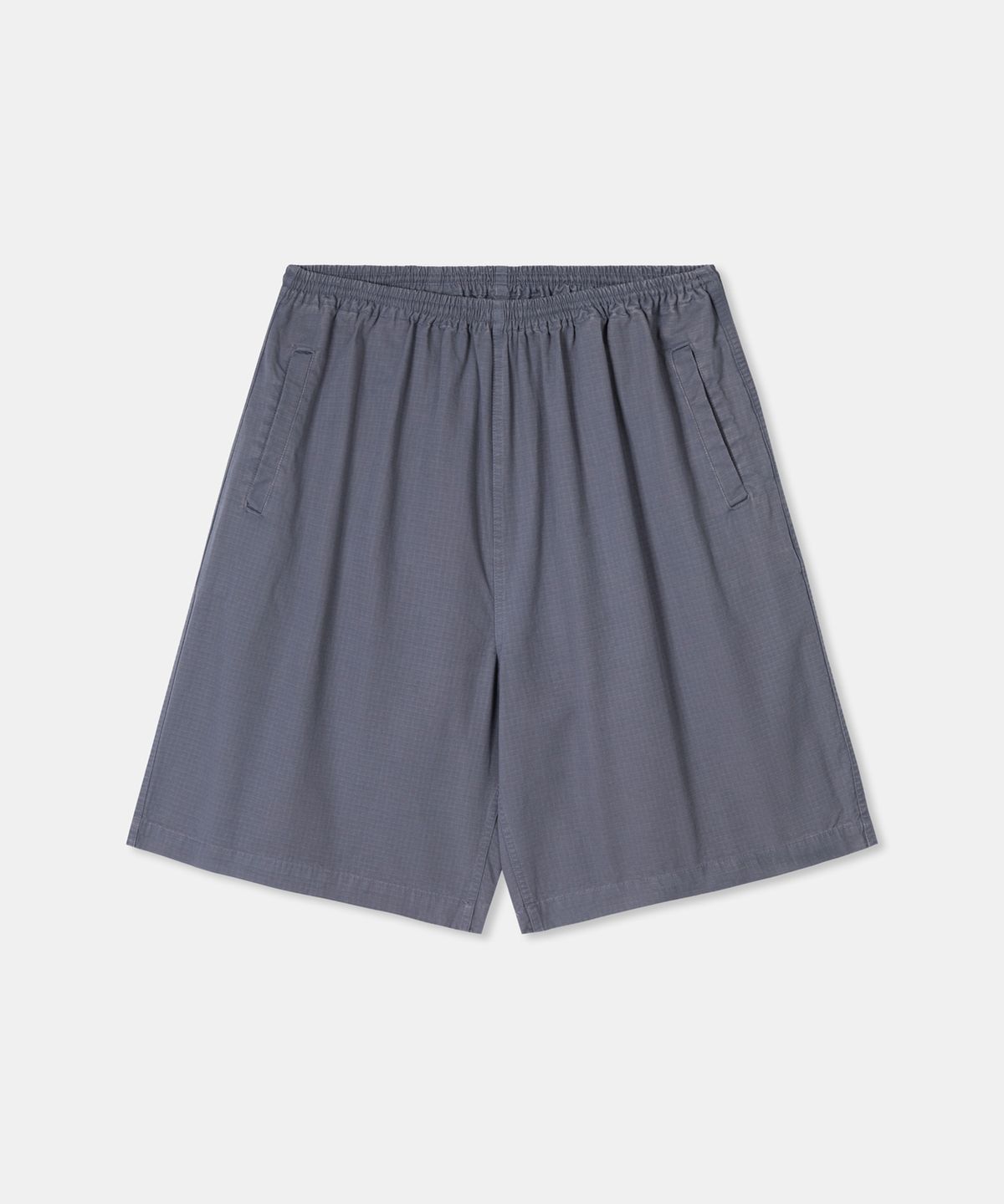 디앤드퀘스천(THEENDQUESTION) Ripstop pigment half pants / NAVY