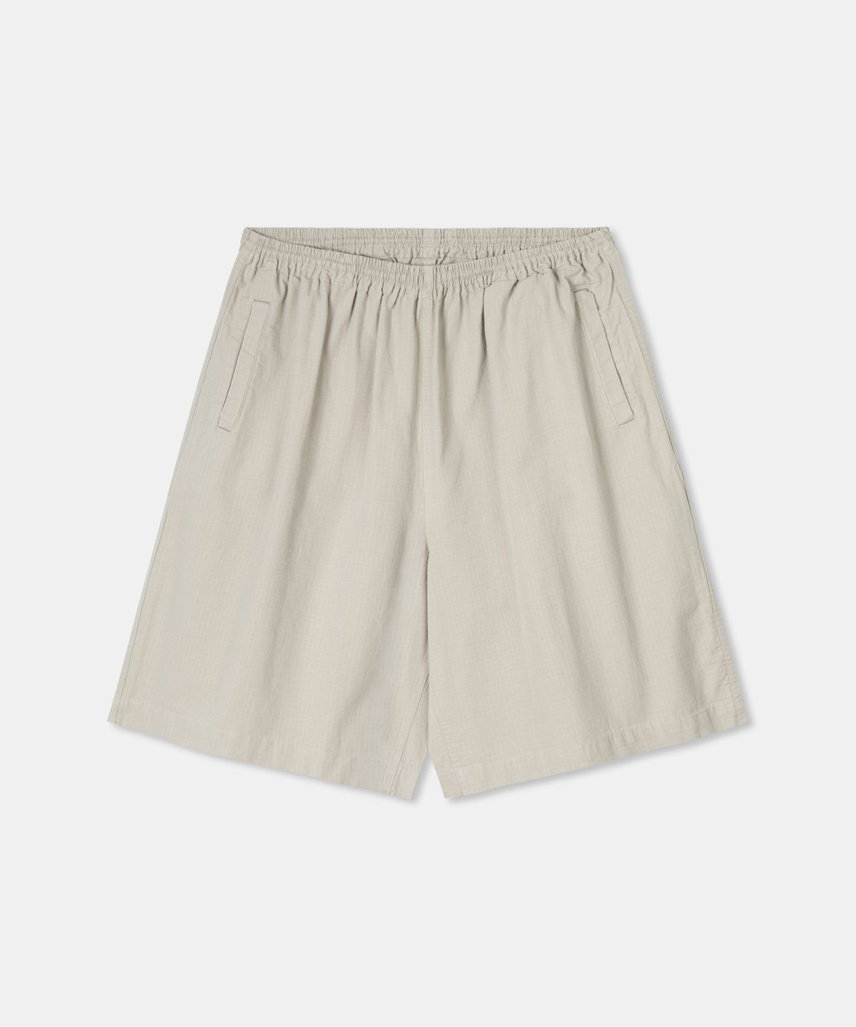 디앤드퀘스천(THEENDQUESTION) Ripstop pigment half pants / BEIGE