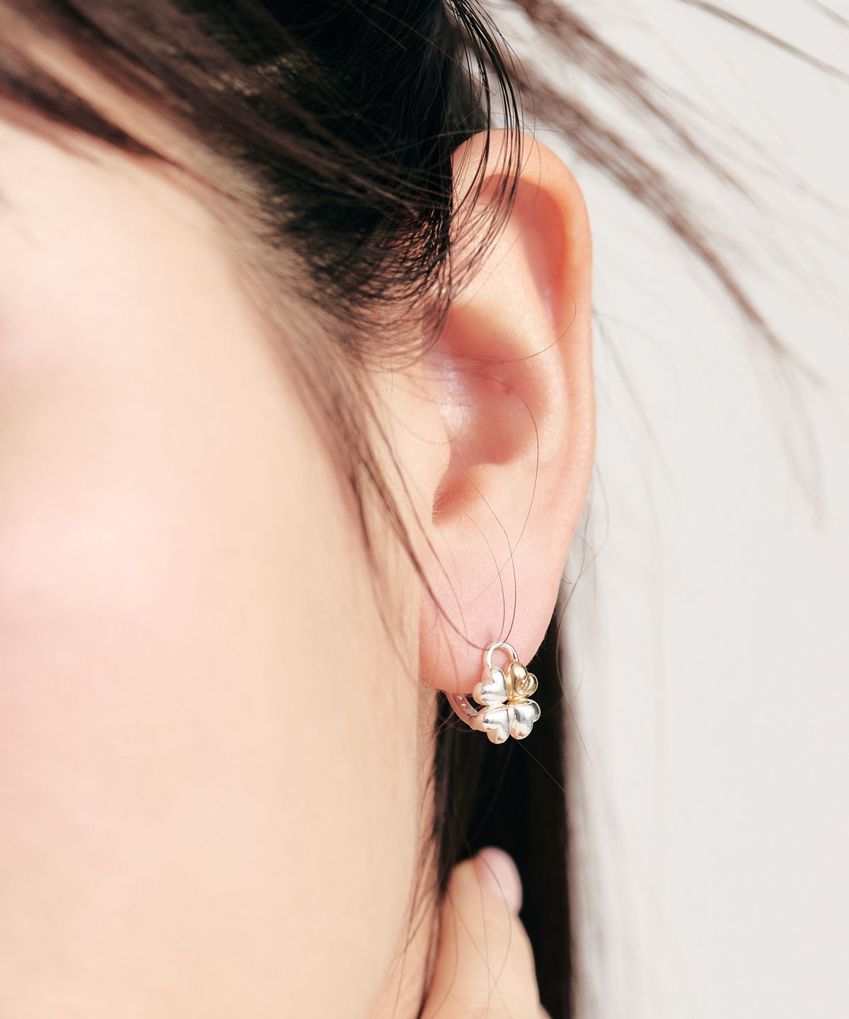 러벰버(LOVEMBER) [silver 925] LVM Lock Hoops
