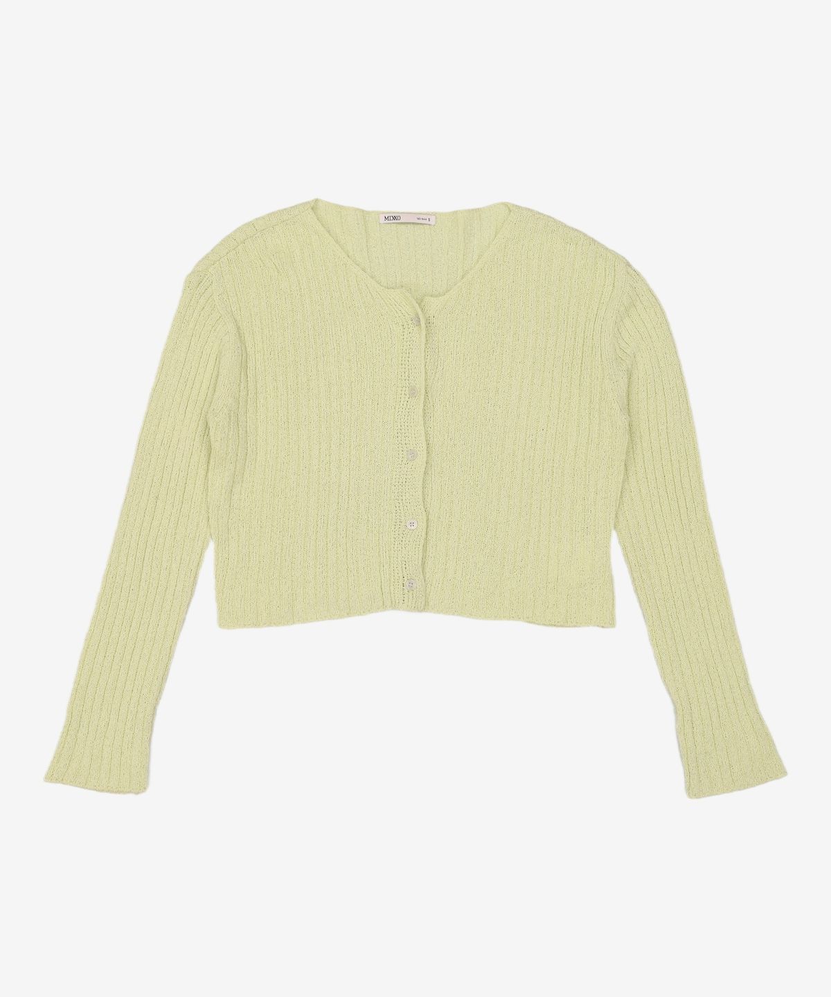 미쏘(MIXXO) [리오더]부클 골지 가디건_CKC611T RE MIWCKC81QT S