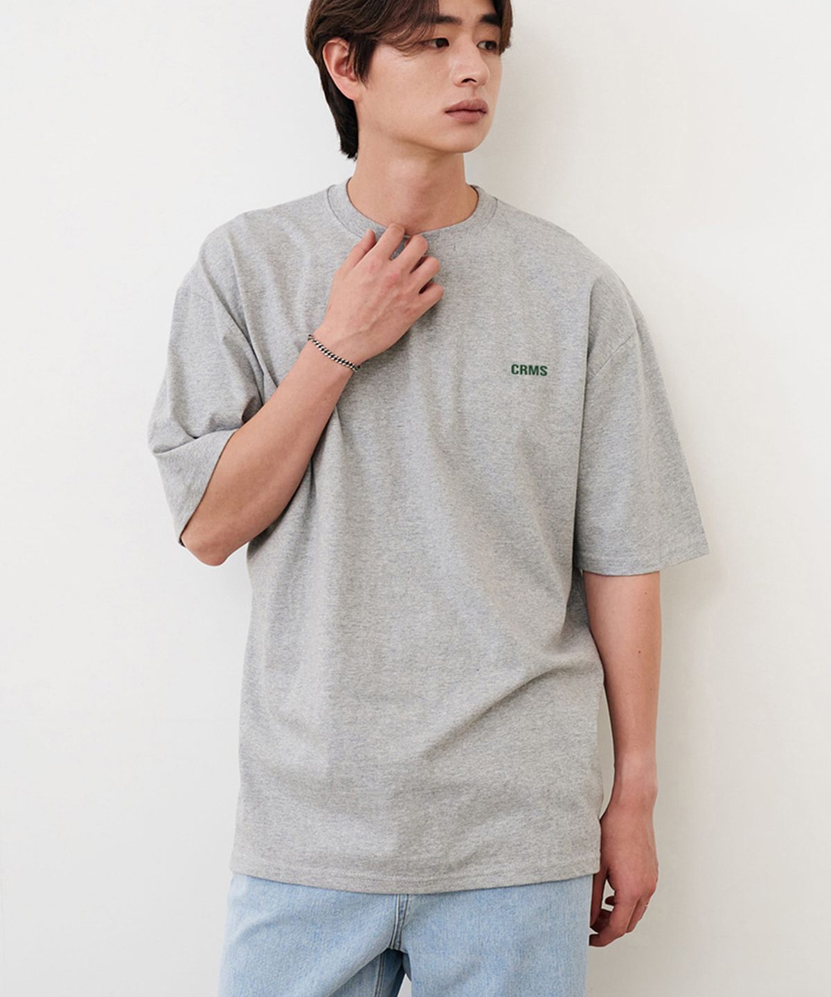 크레드먼스(CREEDMENS) CRMS 로고 백프린팅 반팔티 (GRAY)