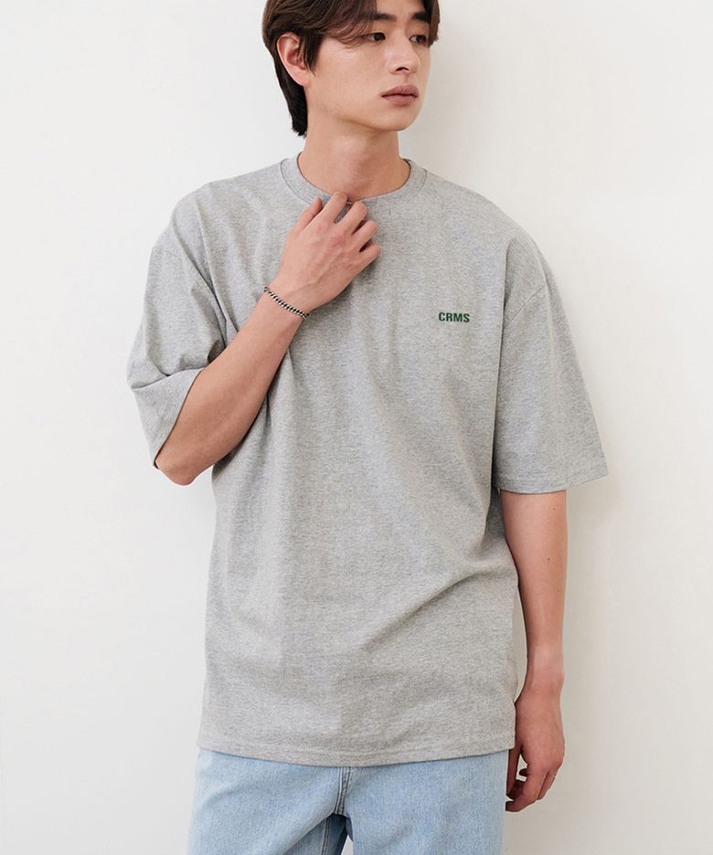 CRMS 로고 백프린팅 반팔티 (GRAY)