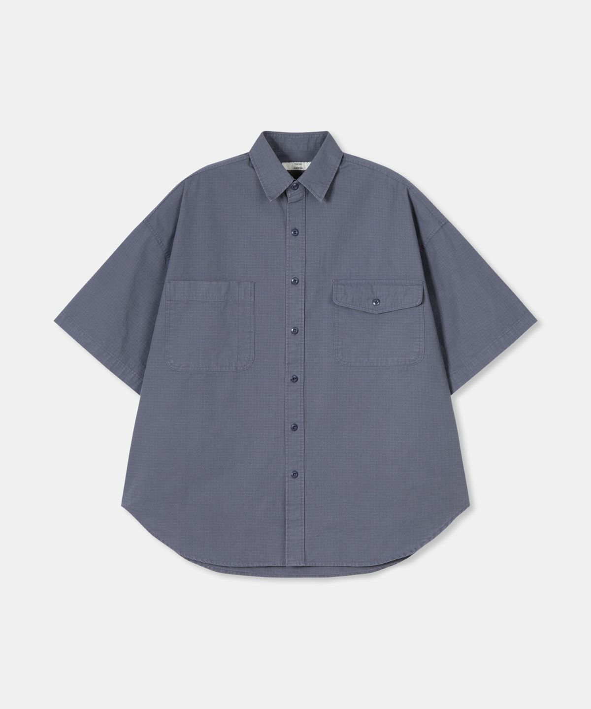 디앤드퀘스천(THEENDQUESTION) Ripstop pigment shirt / NAVY