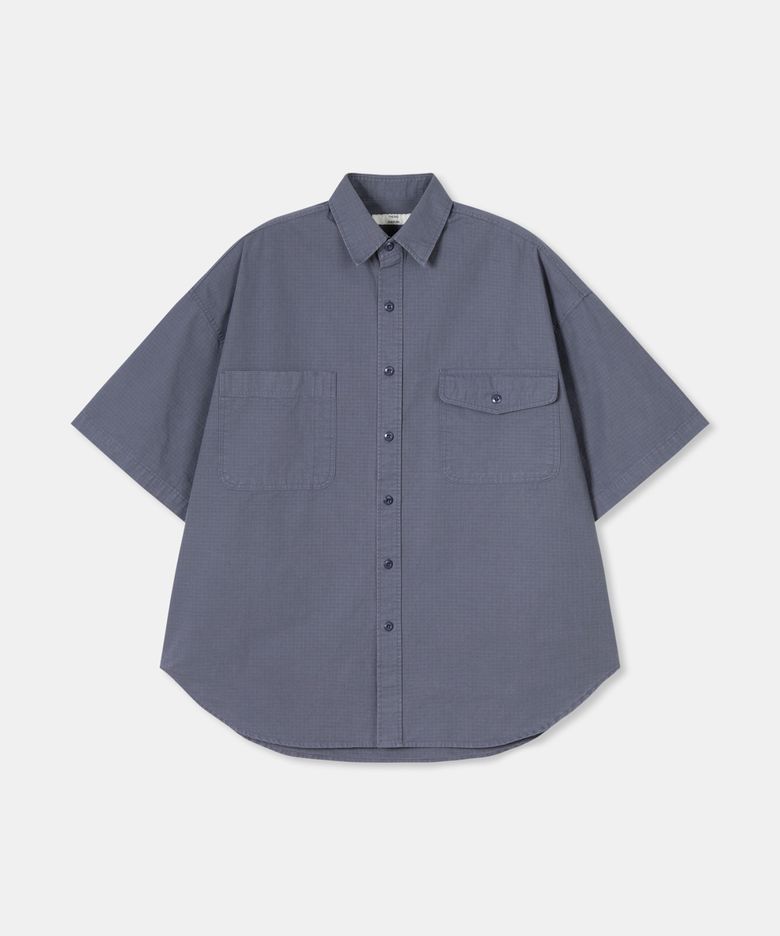 Ripstop pigment shirt / NAVY