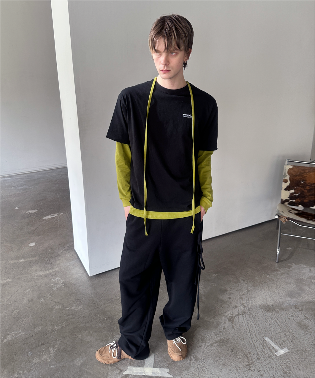 솔넬리아 가브리엘(Solnelia Gabriel) number 17/REGULAR FIT SWEATPANTS-BLACK