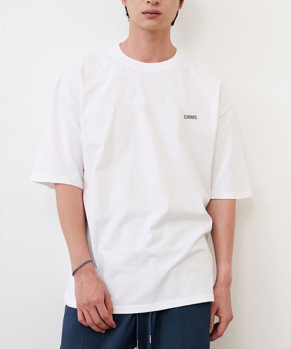 크레드먼스(CREEDMENS) CRMS 로고 백프린팅 반팔티 (WHITE)