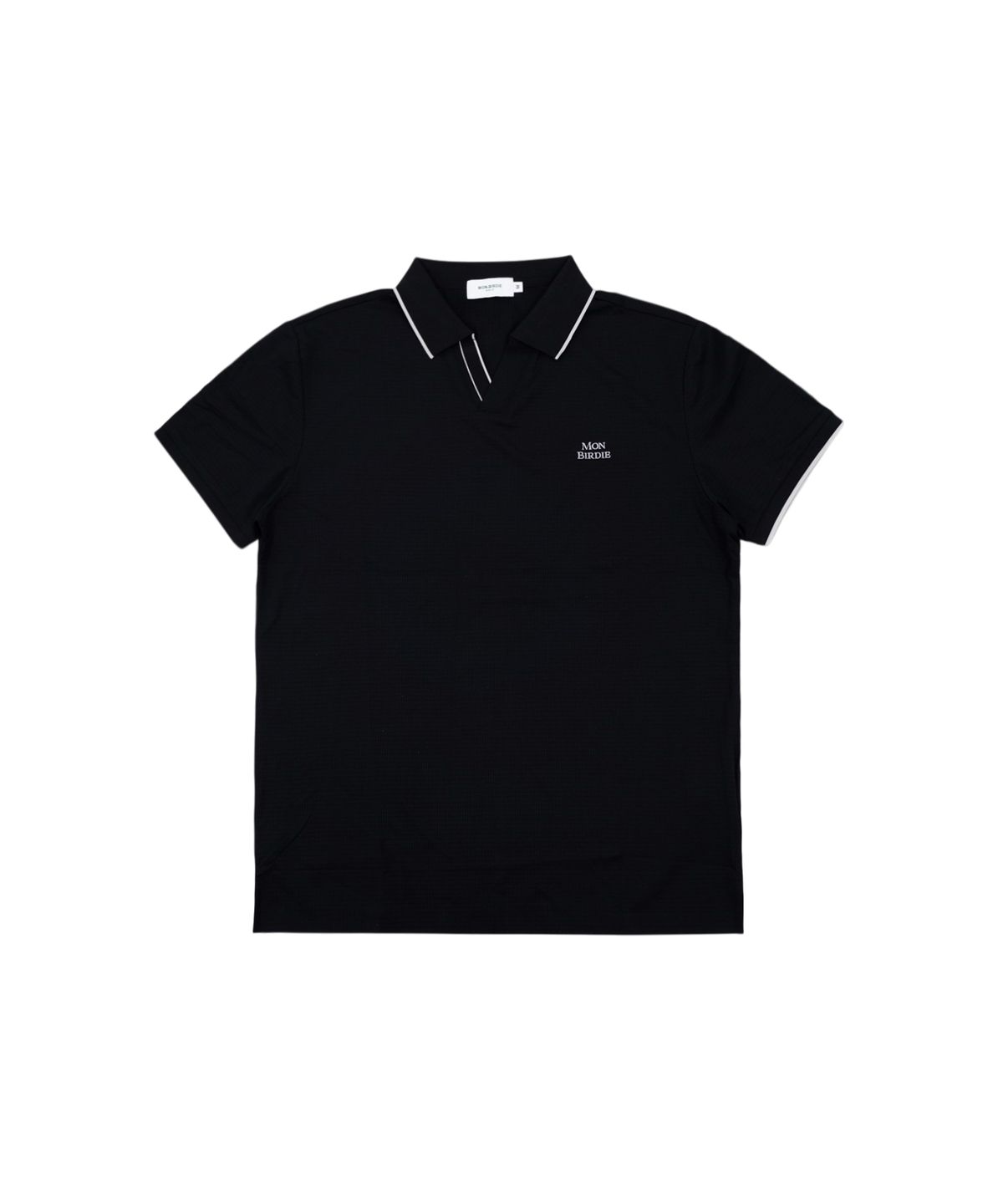 몽버디 골프(MONBIRDIE GOLF) MENS 오픈넥 클래식 숏슬리브 BLACK
