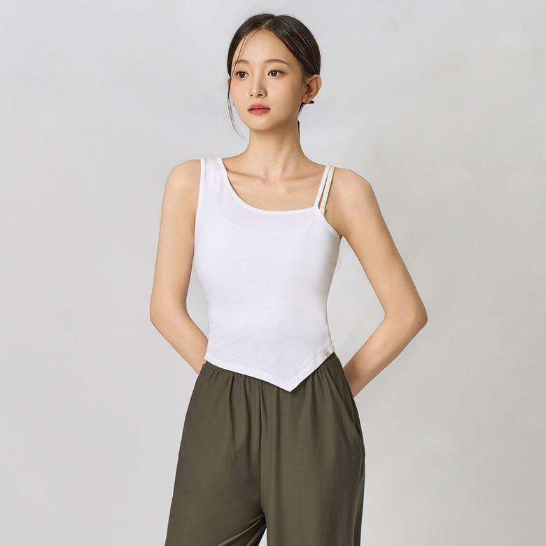 SWT26023-03 아사나 언발 슬리브리스 화이트