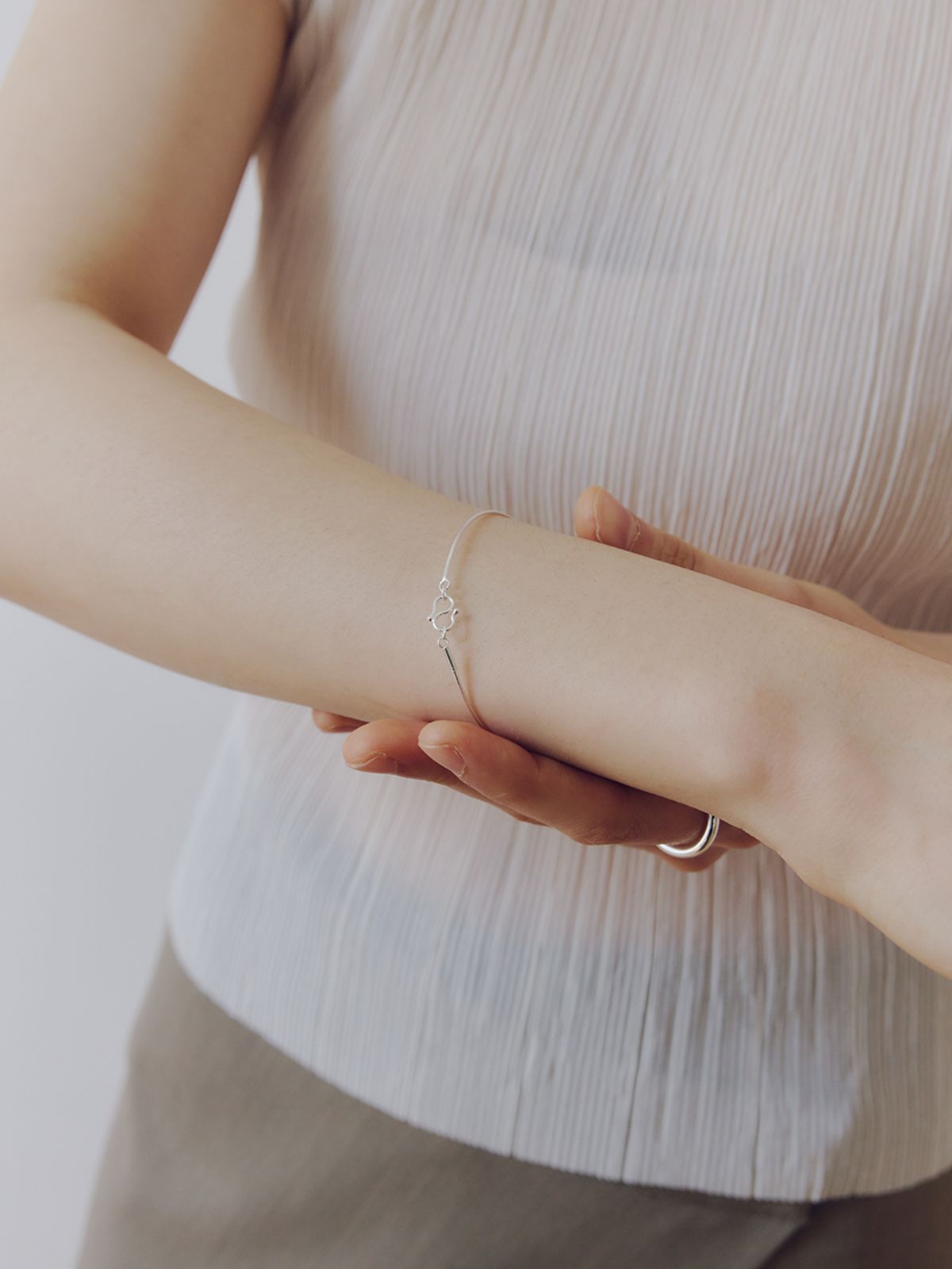 이너프(ENUFF) (silver 999) Nuo essential bracelet
