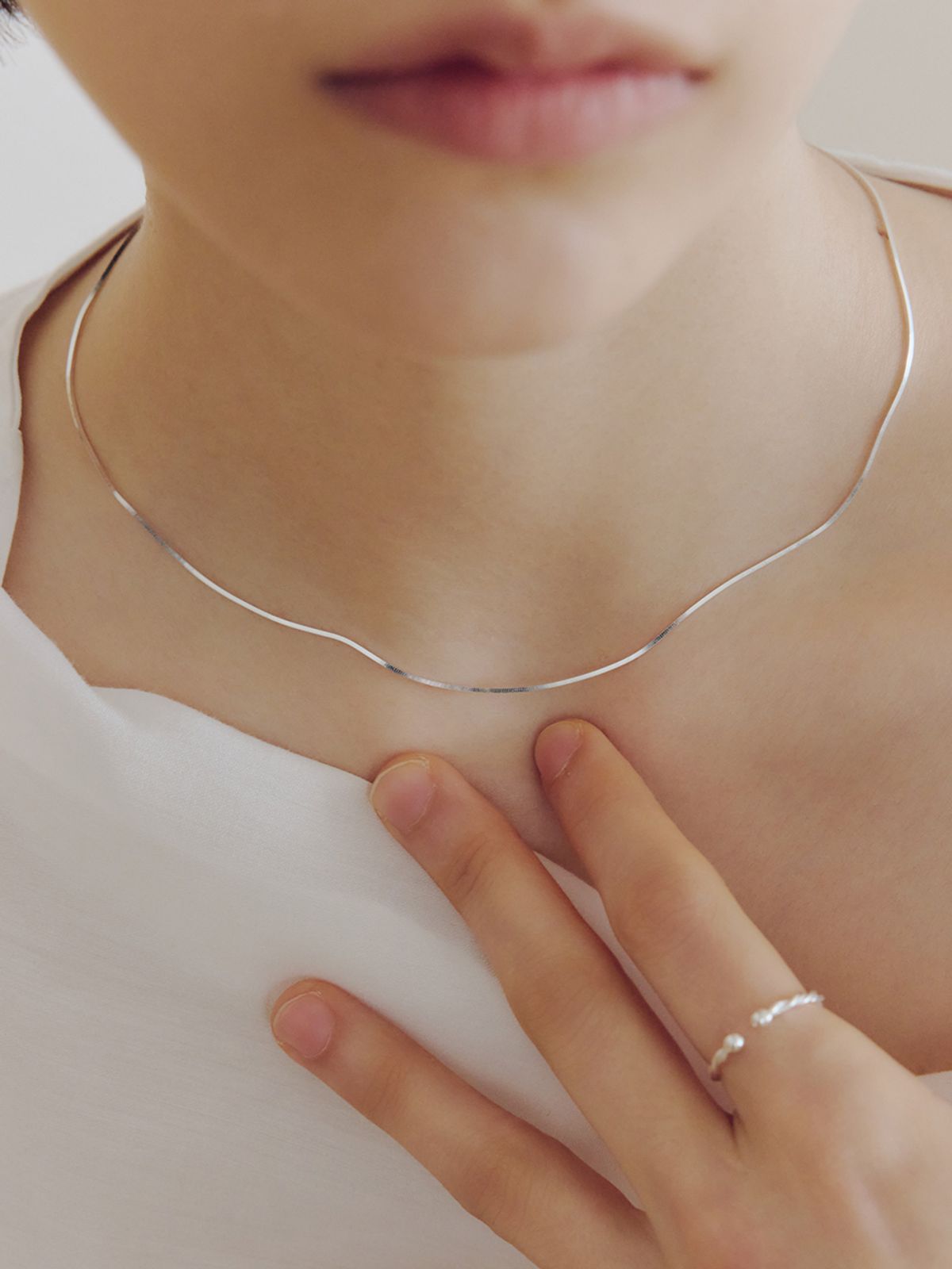 이너프(ENUFF) (silver 925) Nuo essential necklace