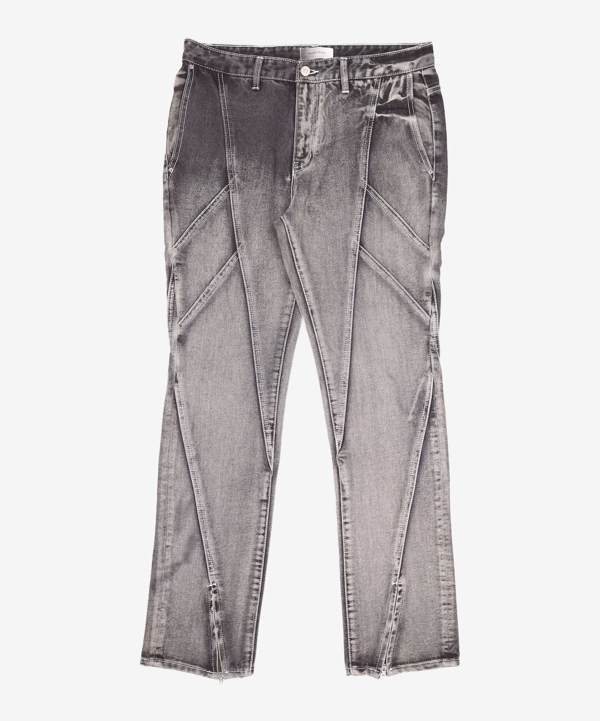 메종미네드(MAISON MINED) MOLAR FOX DENIM PANTS BLACK 50