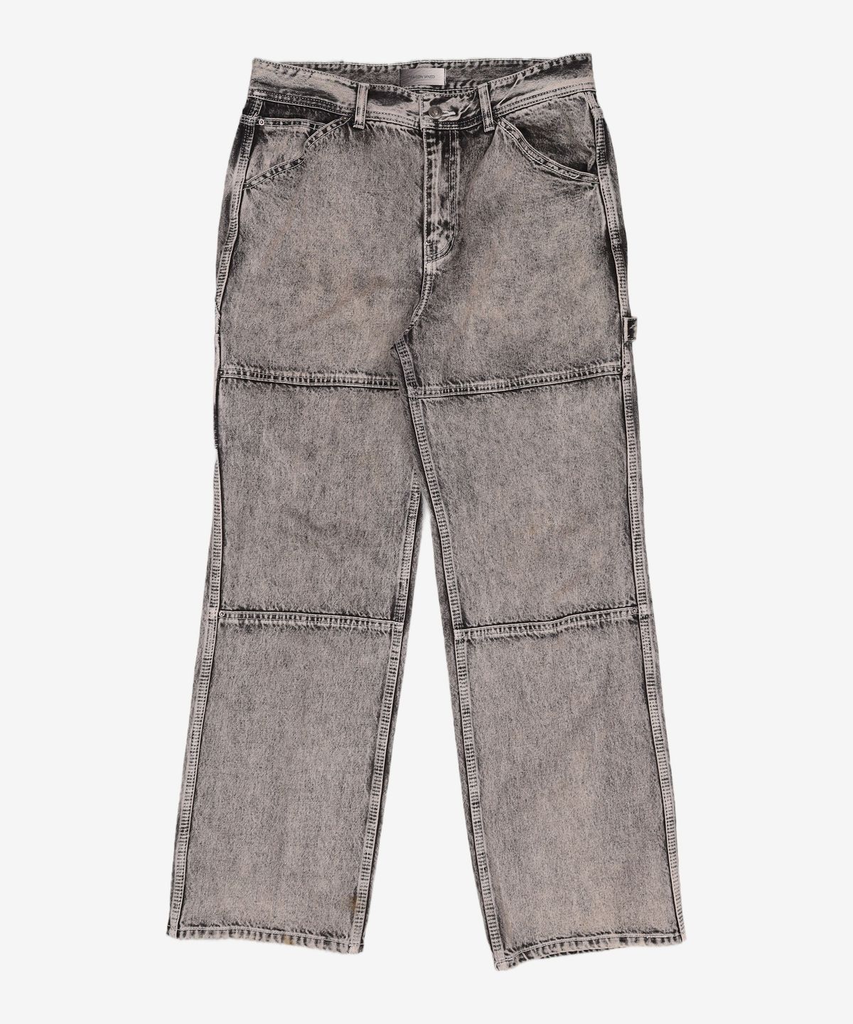 메종미네드(MAISON MINED) WHITE SPREAD CARPENTER DENIM-WHITE 50