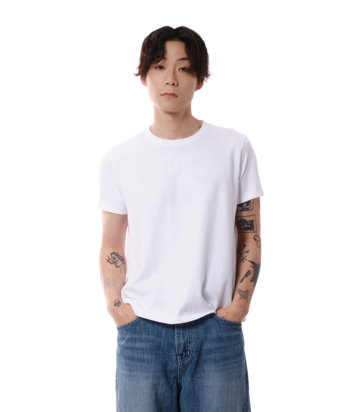 다이브인(DIVEIN) REGULAR FIT T-SHIRTS (WHITE)