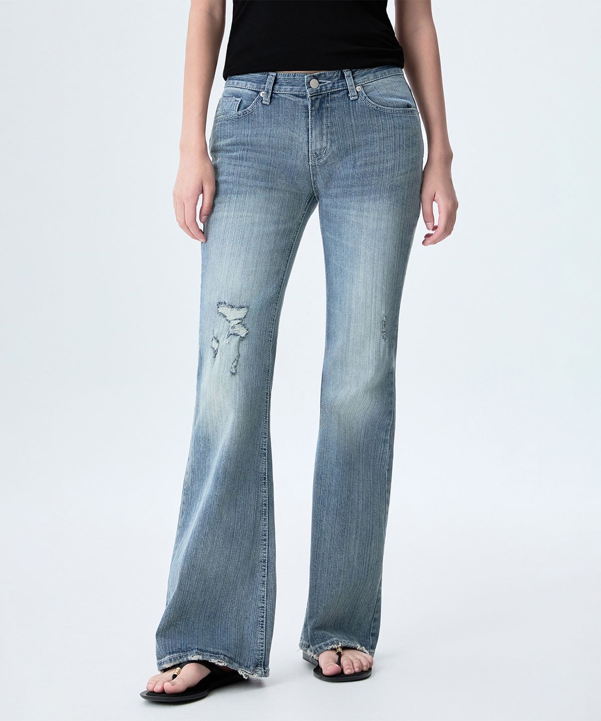 미쏘(MIXXO) 로우라이즈 부츠컷 데님_MIWTJG71SS