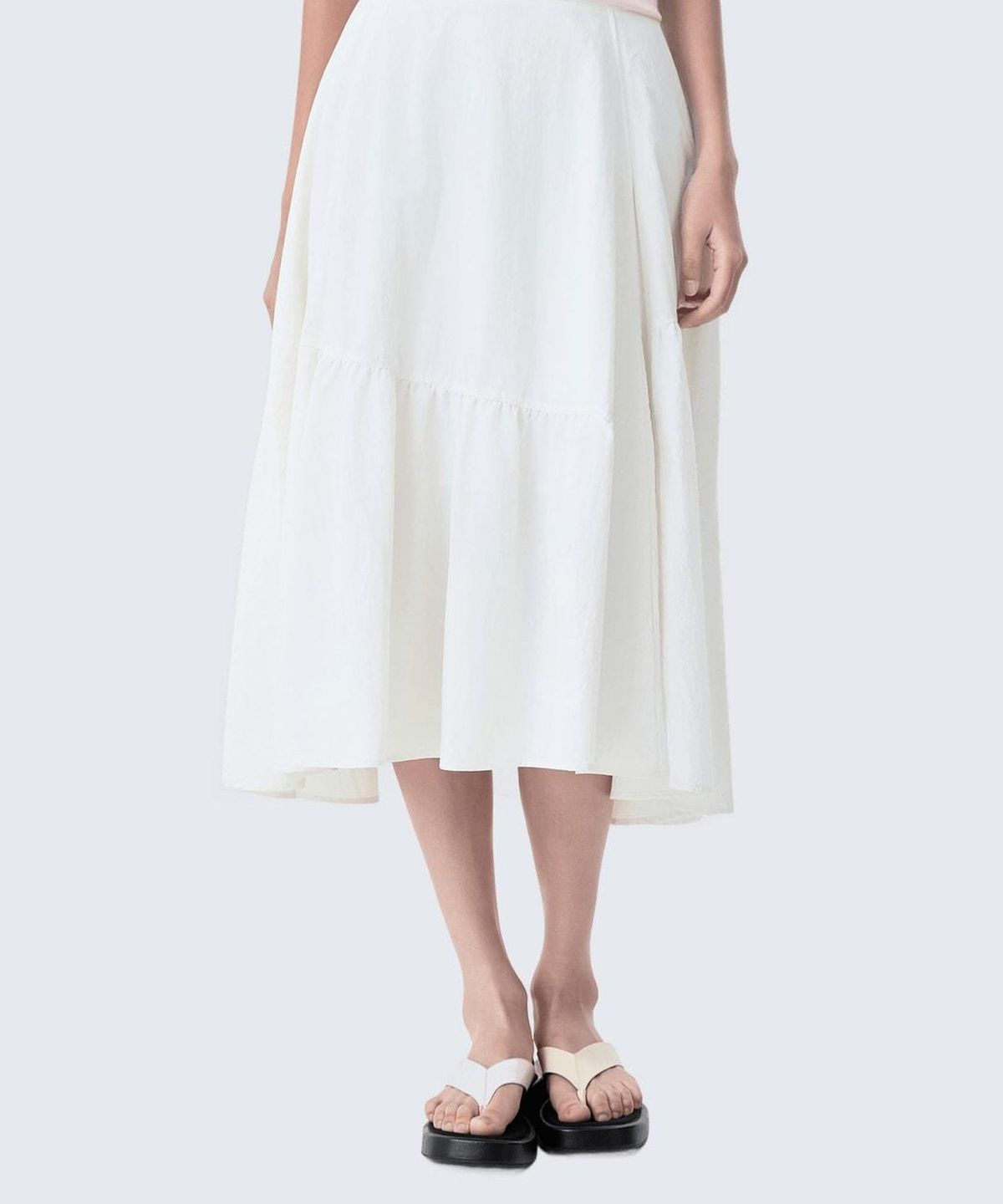 미쏘(MIXXO) 언발 플레어 롱 스커트_MIWWHG702G