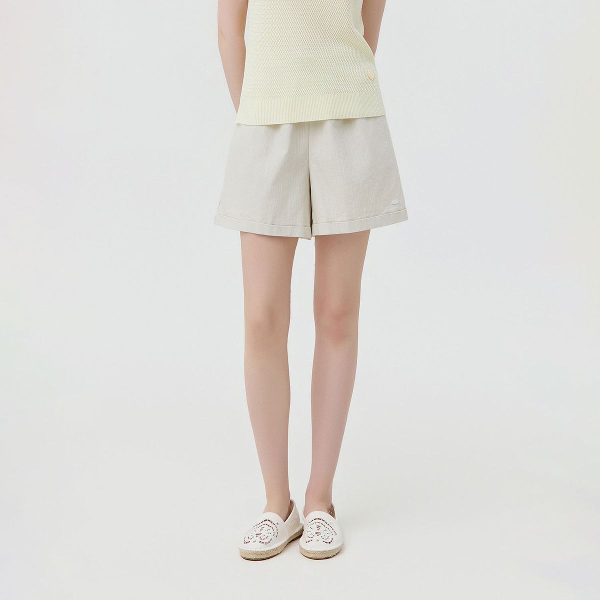 마틴골프(MARTINE GOLF) Easy Cabra Half Pants_L/BEIGE