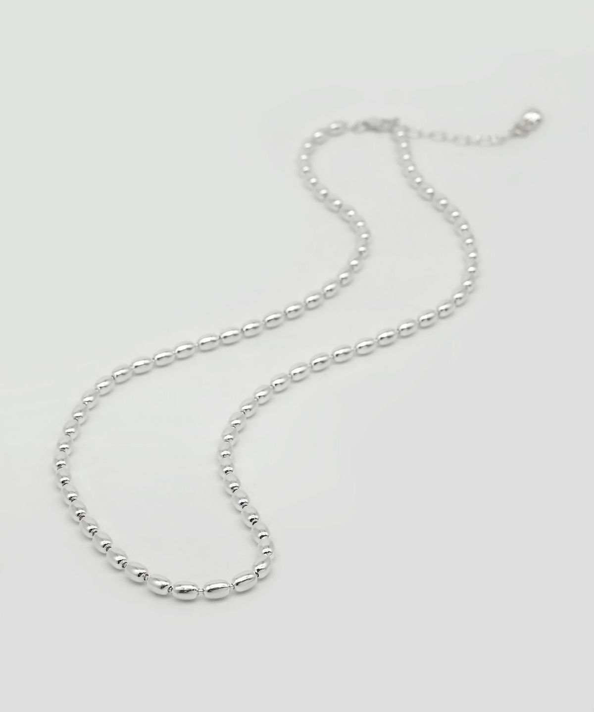 아이엠제이(IAMJ) [925 Silver] 베이직 에그볼 목걸이_3mm