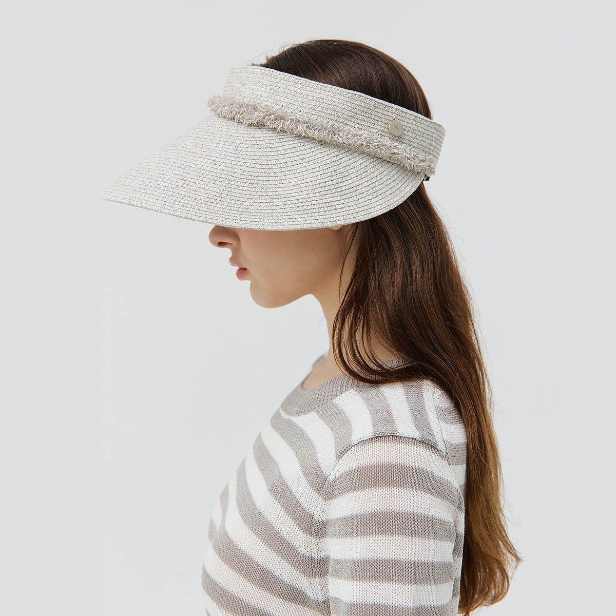 마틴골프(MARTINE GOLF) Wide Weaving Sun Visor_L/GRAY