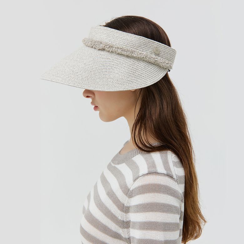 Wide Weaving Sun Visor_L/GRAY