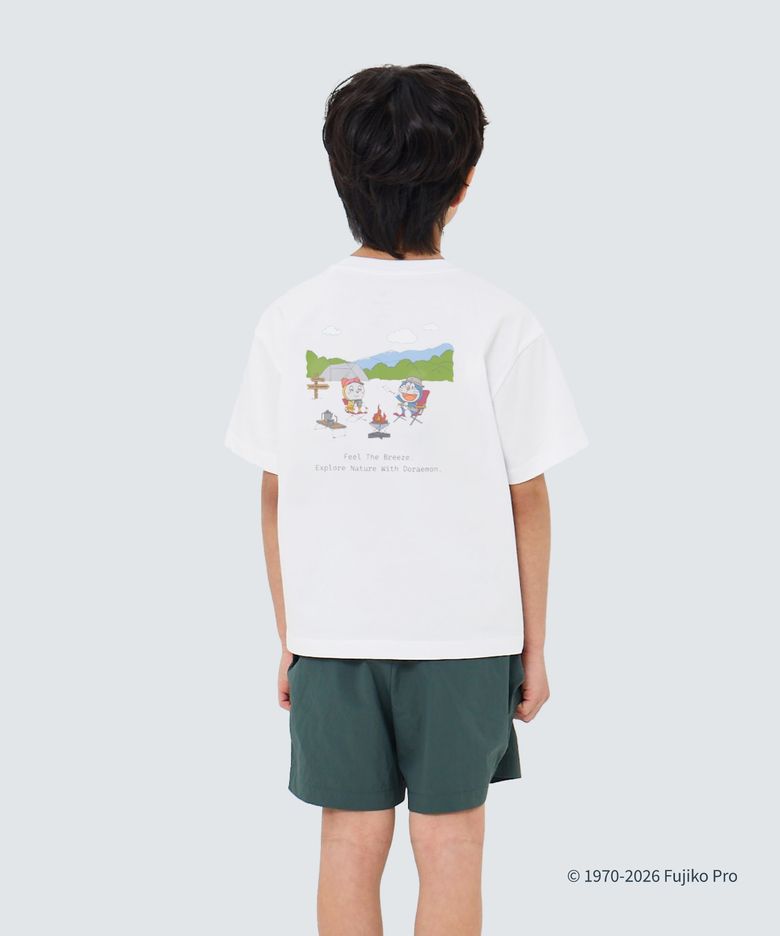 [스노우피크 I 도라에몽] 키즈 캠프파이어 티셔츠 (S26MKFTS98) Off White