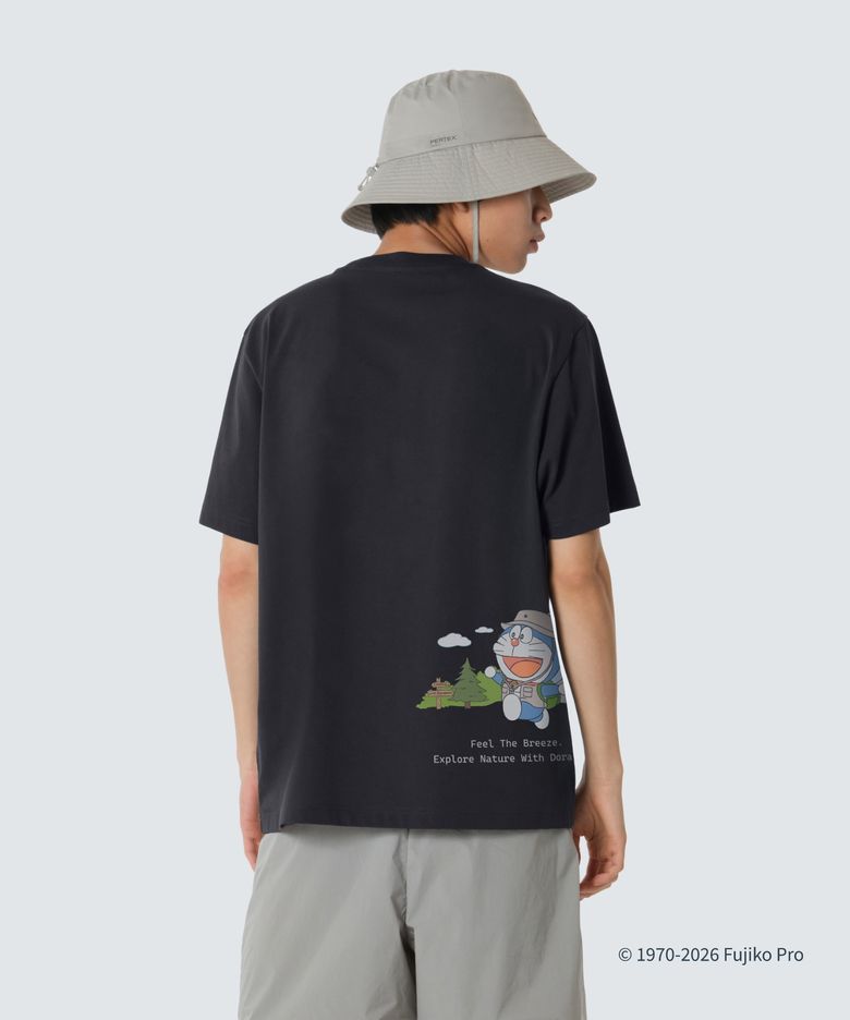 [스노우피크 I 도라에몽] 백패킹 반팔 티셔츠 (S26MUFTS96) Dark Navy