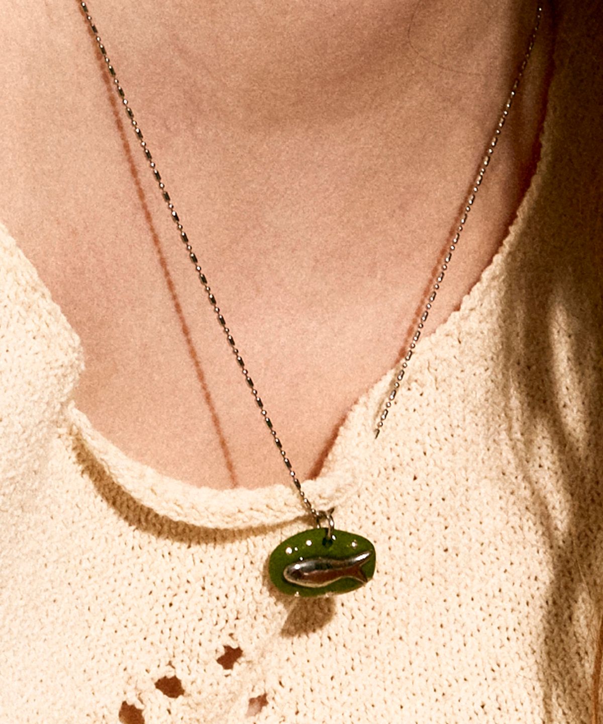 엔프프(NFF) minnow necklace-green