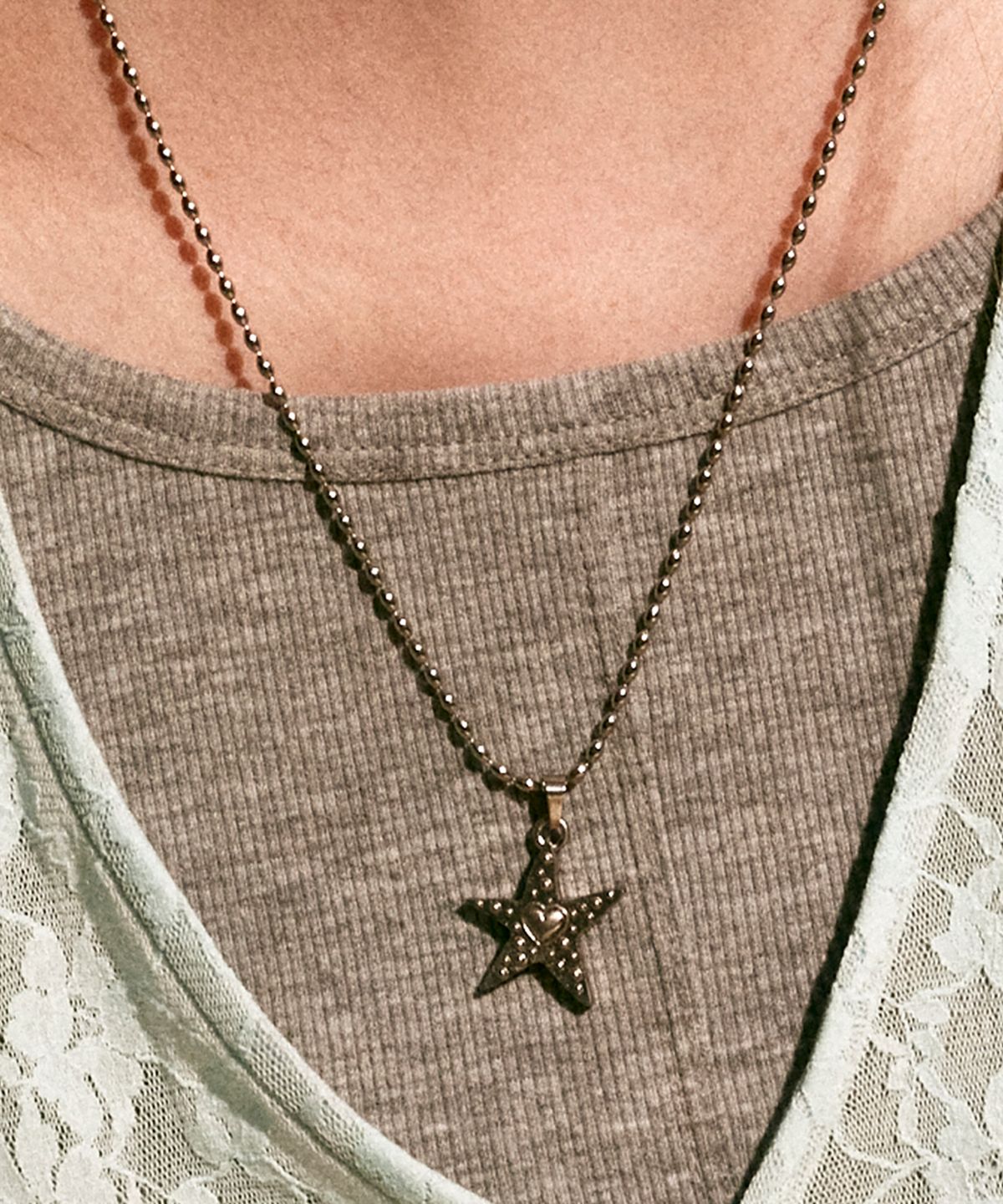 엔프프(NFF) muted necklace-silver