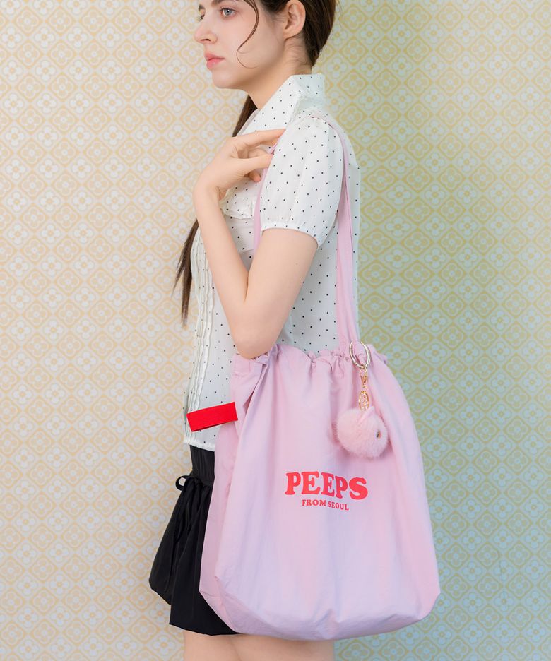 Cloud Shoulder Bag (PINK) 스트링숄더백 키링포함