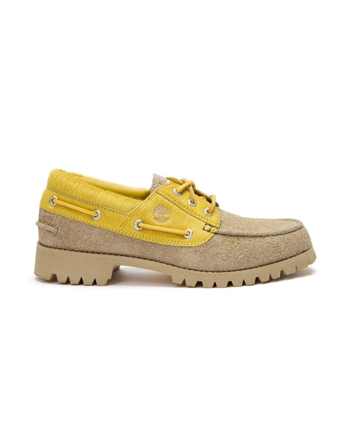 팀버랜드(TIMBERLAND) [Timberland x Randomevent] 3 아이 보트슈즈 - 베이지:옐로우 / A6F6W-AHA
