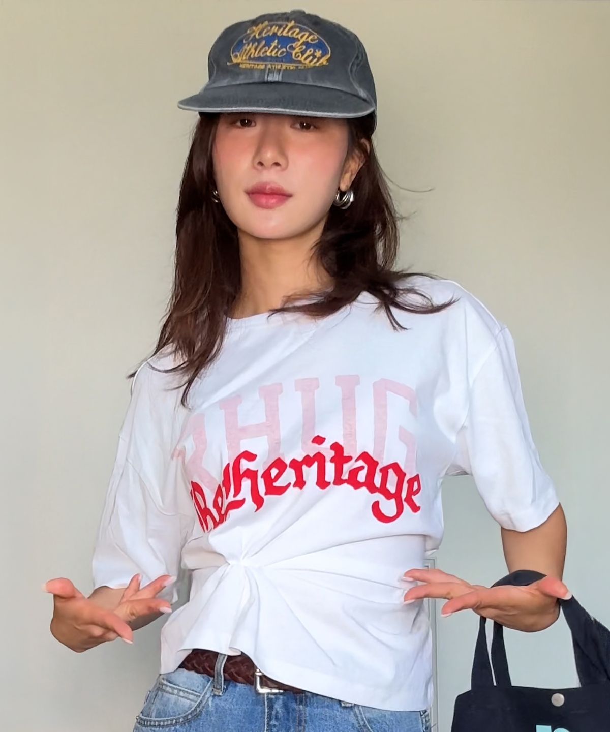 유니버스 가먼트(UNIVERSE GARMENT) 투 사이드 프린트 티셔츠_RED