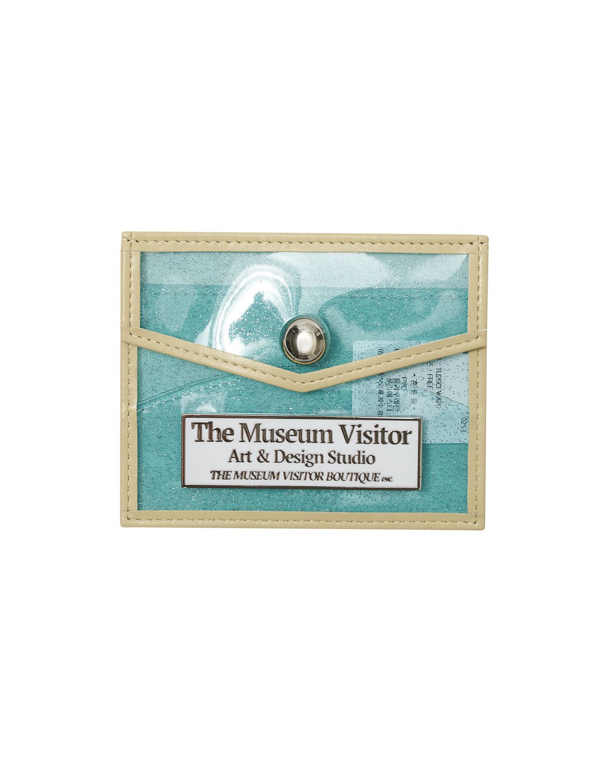 더뮤지엄비지터(THEMUSEUMVISITOR) CLEAR MUSE CARD WALLET (BLUE)