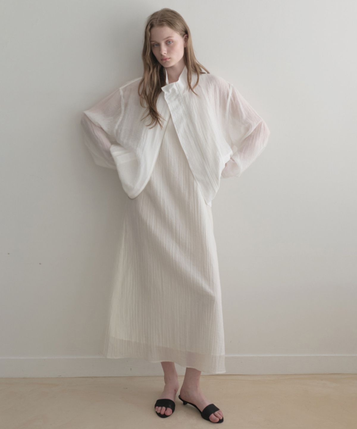 르나브(LENAV) Les half summer wind Jacket (white)