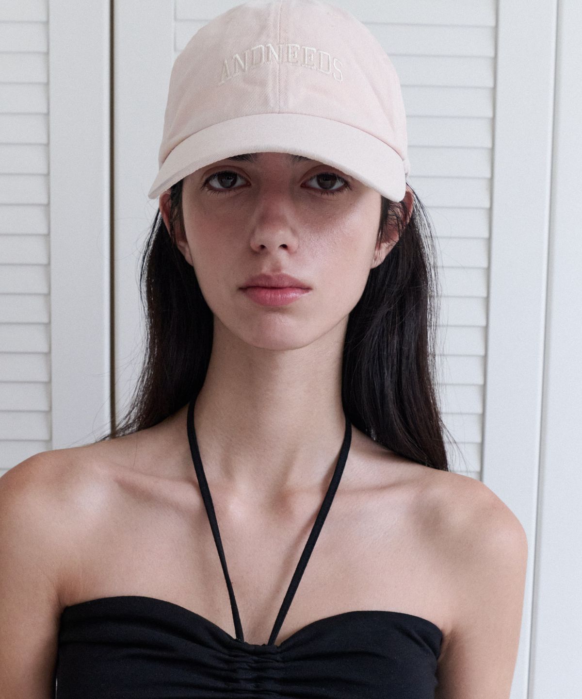 앤니즈(ANDNEEDS) Tipo logo ball cap (pink)